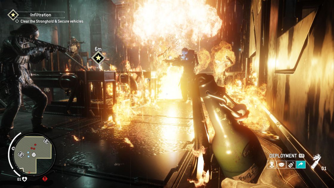 Homefront: The revolution explosie en brand