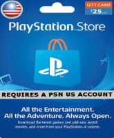 PlayStation Network Card (PSN) 25 $ (USA)