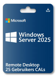 New release: Windows Server 2025 RDS 25 CAL, directe levering & laagste prijs garantie!