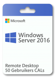 New release: Windows Server 2016 RDS 50 CAL, directe levering & laagste prijs garantie!