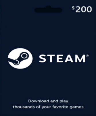 Steam Gift Card 200 USD (US)