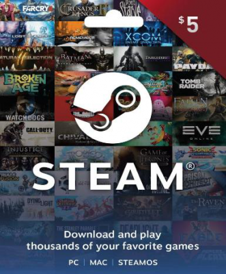 Steam Gift Card 5 USD