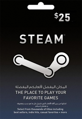 Steam Gift Card 25 $