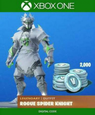 Fortnite: Legendary Rogue Spider Knight Outfit + 2000 V-Bucks Bundle (Xbox One)