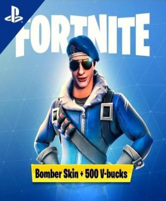 Fortnite Bomber Skin + 500 V Bucks PSN PS4