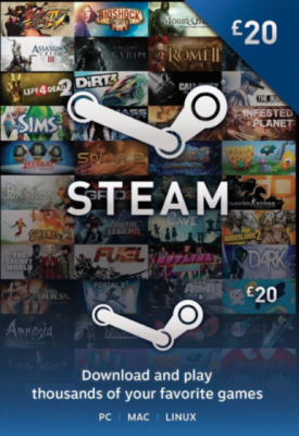 Steam Gift Card 20 GBP